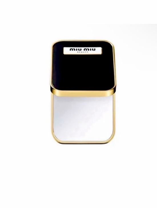 Miu Miu Accessories - Miu Miu Beauty Compact Mirror in Black and Gold